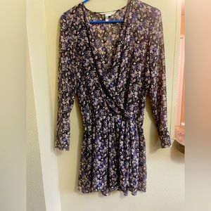 BCBG Generation Long Sleeve Floral Dress